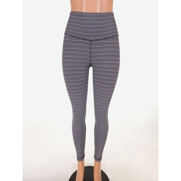LULULEMON 4 High Times Pant Textured Stripe Black Deep Coal THROWBACK! - Picture 9 of 13